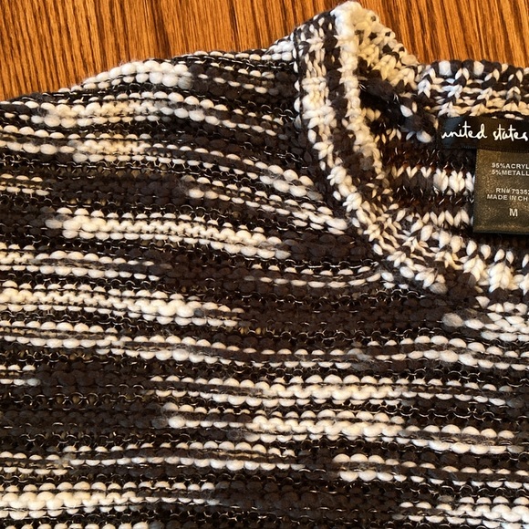 Black/white/metallic United States Sweaters crew neck sweater - Picture 7 of 7